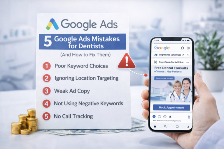 The Top 5 Google Ads Mistakes That Cost Dentists Thousands (And How to Fix Them)