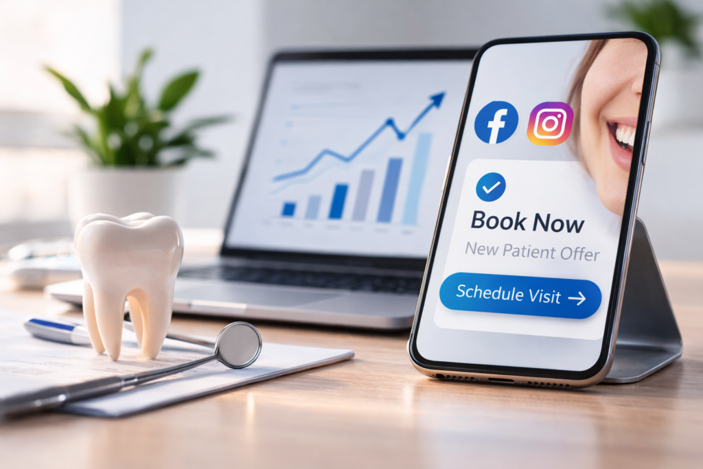 Facebook & Instagram Ads for Dentists in 2026 What Actually Drives Bookings (Not Likes)